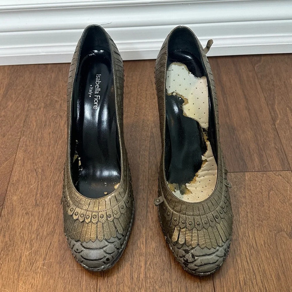 Isabella Fiore Leather Pumps Sz. 10 - Picture 2 of 4